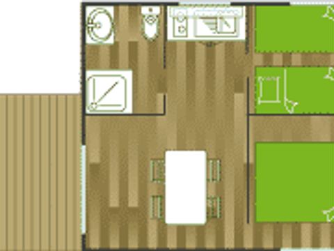 CHALET 5 personnes - Mimosa