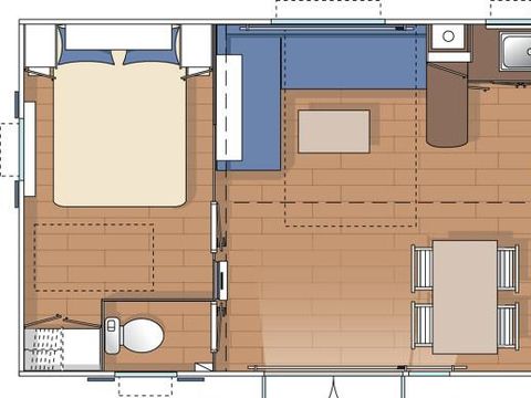 MOBILHOME 6 personnes - Agaric