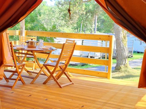 BUNGALOW 5 personnes - Bungalow toilé luxe 5 pers PMR