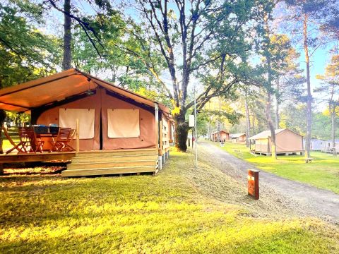 BUNGALOW TOILÉ 5 personnes - Bungalow Toilé Luxe 3 Pièces 5 Personnes Sans Sanitaire