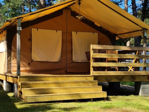 BUNGALOW TOILÉ 5 personnes - Bungalow Toilé Luxe 3 Pièces 5 Personnes Sans Sanitaire