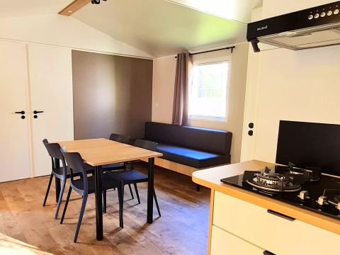 MOBILHOME 4 personnes - Mobil Home Terracotta 3 Pièces 4 Personnes + TV