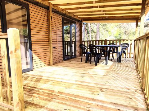 MOBILHOME 4 personnes - Mobil Home Terracotta 3 Pièces 4 Personnes + TV