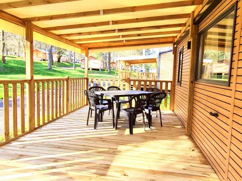 MOBILHOME 6 personnes - Mobil Home Terracotta Luxe 4 Pièces 6 Personnes + TV