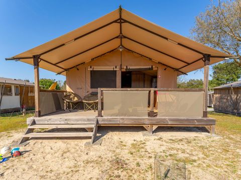 Tente en toile et en bois 5 personnes - SAFARI Tente 5 pers
