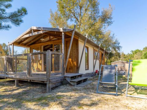 Tente en toile et en bois 5 personnes - SAFARI Lodge 5 pers