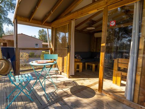 TENTE TOILE ET BOIS 5 personnes - SAFARI Lodge 5 pers