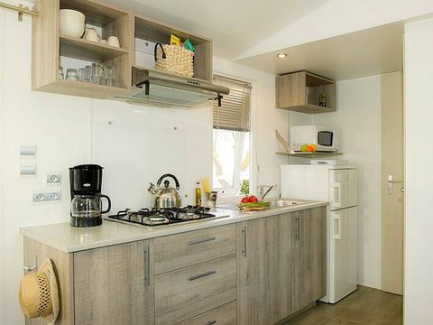 MOBILHOME 6 personnes - Comfort | 3 Ch. | 6 Pers. | Terrasse surélevée | Clim. | TV