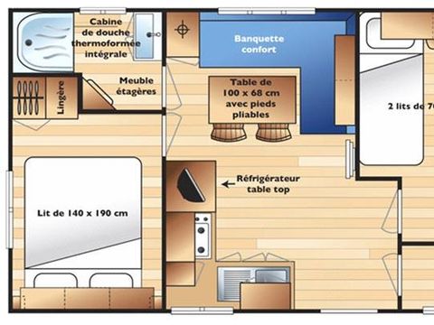 MOBILHOME 4 personnes - SUPER VENUS