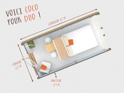 Hébergement 2 personnes - Cocoduo 2 pers