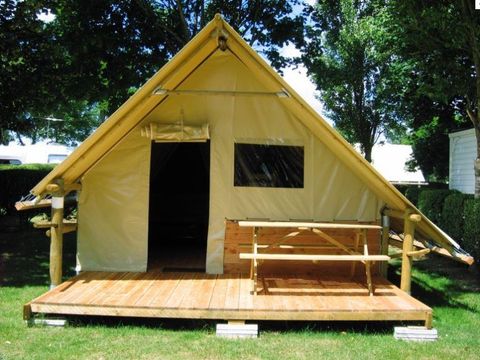 Tente en toile et en bois 5 personnes - AMAZONE - Sans sanitaires