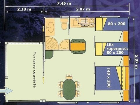 Chalet 5 personnes - 2 chambres