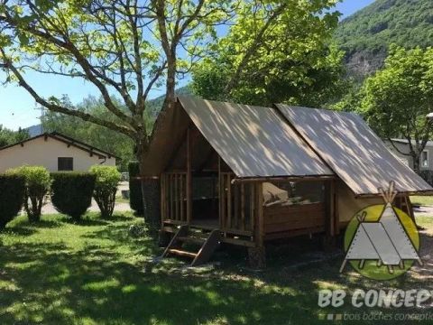 TENTE TOILE ET BOIS 2 personnes - "CYCLOTENTE"  * NOUVEAUTE 2022 *