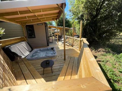 MOBILHOME 6 personnes - Mobil Home Excellence 4 Pièces 6 Personnes Climatisé + TV + Jacuzzi