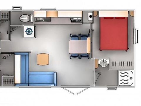 Mobilhome 7 personnes - 3 chambres