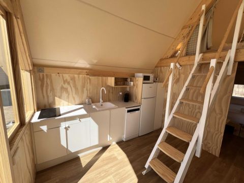 Tente en toile et en bois 4 personnes - Glamping Kentia