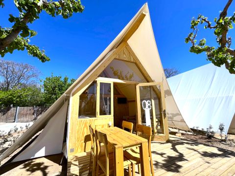 Tente en toile et en bois 5 personnes - Iris
