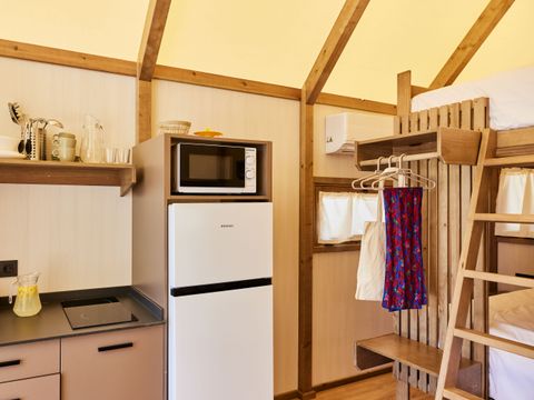 Tente en toile et en bois 2 personnes - Glamping Cabin-Tent Senyoret