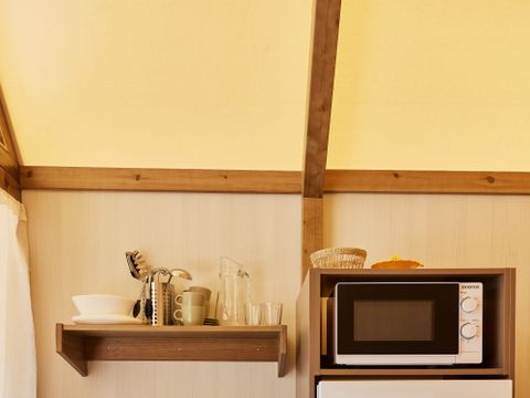Tente en toile et en bois 2 personnes - Glamping Cabin-Tent Senyoret