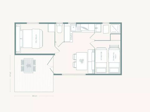 BUNGALOW 5 personnes - Bungalow 3 Pièces 5 Personnes Climatisé