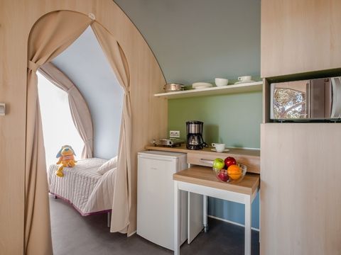 TENTE TOILE ET BOIS 4 personnes - COCO SHOP sans installations sanitaires