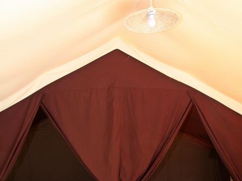 Tente en toile et en bois 4 personnes - Lodge Nature - Sans sanitaires