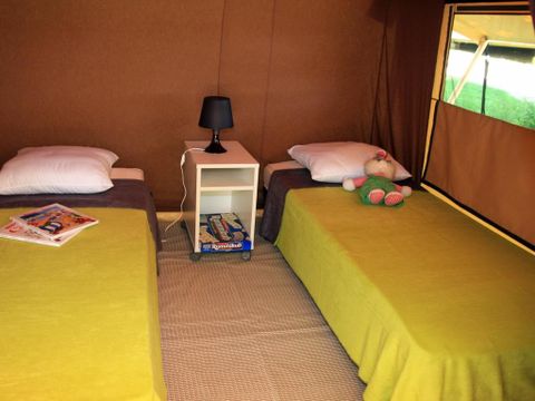 Tente en toile et en bois 4 personnes - Lodge Nature - Sans sanitaires