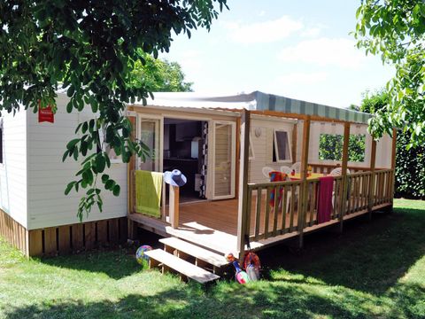 MOBILHOME 6 personnes - Cottage DORDOGNE TRIBU - 3 chambres avec terrasse couverte 18m²