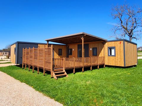 MOBILHOME 10 personnes - Cottage Premium "Route de la noix" 5 ch. - TV - CLIM - LV - 3 SDB