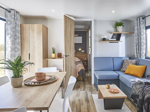 MOBILHOME 10 personnes - Cottage Premium "Route de la noix" 5 ch. - TV - CLIM - LV - 3 SDB