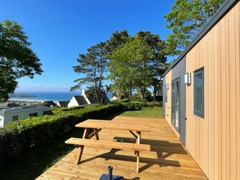 MOBILHOME 6 personnes - R-Home 37m² (3 CH 2 SDB) Terrasse Vue mer