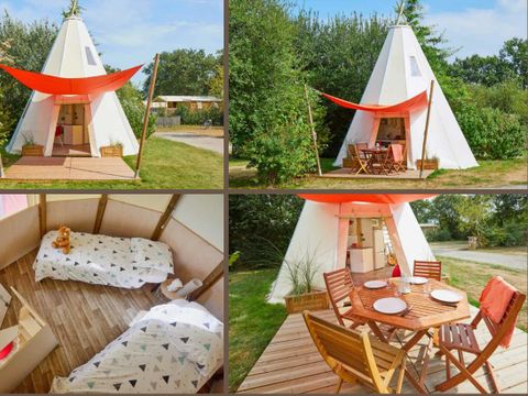 HÉBERGEMENT INSOLITE 5 personnes - TIPI HOME 3ch 5pers - sans sanitaire - 34m2