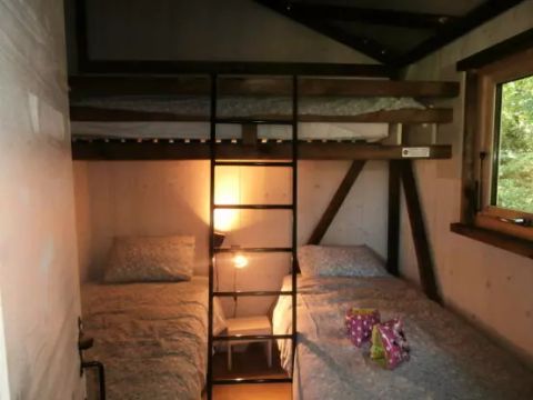 TENTE TOILE ET BOIS 5 personnes - Cabane Lodge Africa 3 Pièces 5 Personnes