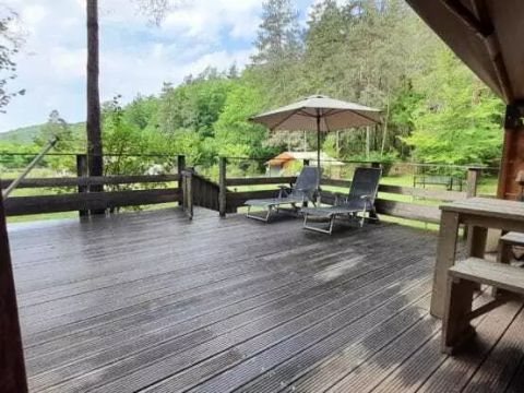 TENTE TOILE ET BOIS 4 personnes - Tente Bali 3 Pièces 4 Personnes