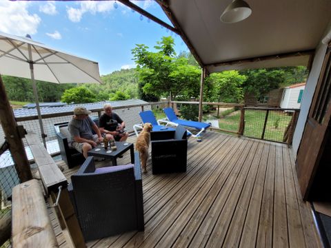 HÉBERGEMENT INSOLITE 5 personnes - Premium - Cabane lodge Africa 2 chambres - avec sanitaire 