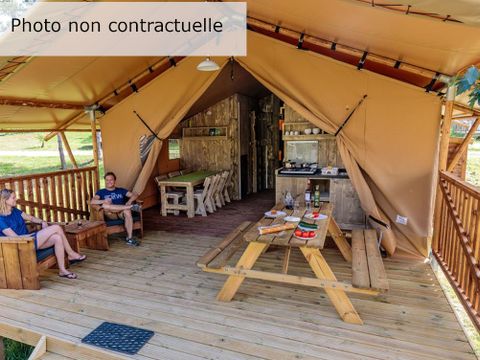 TENTE TOILE ET BOIS 4 personnes - Tente Lodge