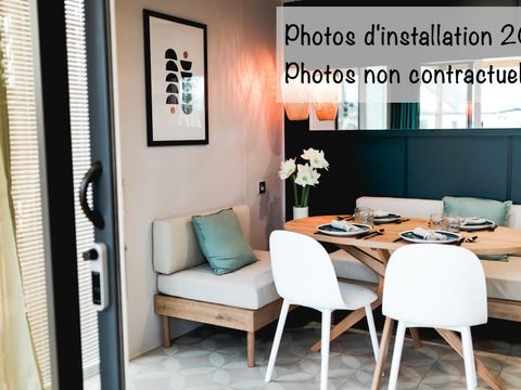 MOBILHOME 4 personnes - Family Premium BDL 28m² - Clim + TV + Terrasse Couverte