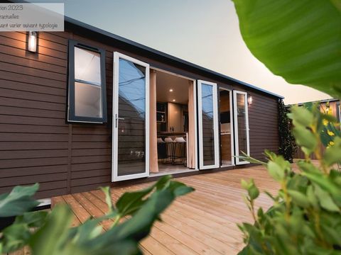 MOBILHOME 6 personnes - Espace Premium 32/33m² + Clim + TV + Terrasse Couverte