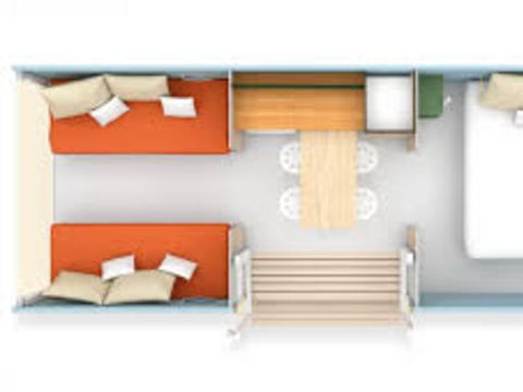 TENTE 4 personnes - Tente Ciela Coco Sweet - 2 chambres (sans sanitaire)