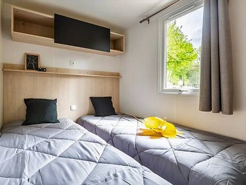 MOBILHOME 6 personnes - Premium | 3 Ch. | 6 Pers. | Terrasse Couverte | Douche tropicale | Clim. | TV