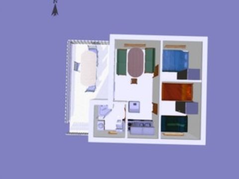 Bungalow 5 personnes - Club - 5 Places