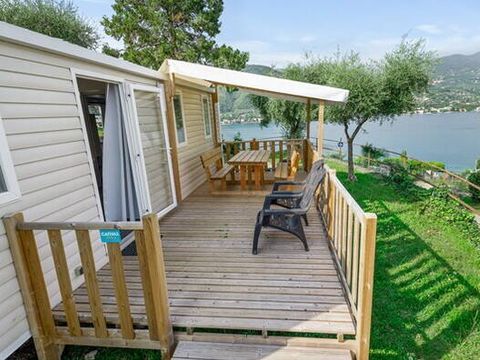 BUNGALOW 4 personnes - Mobil-home | Comfort | 2 Ch. | 4 Pers. | Terrasse surélevée | Clim.