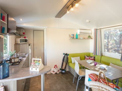 MOBILHOME 6 personnes - Classic | 2 Ch. | 4/6 Pers. | Terrasse surélevée | Clim.