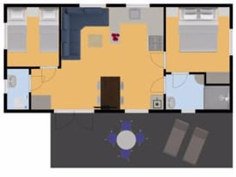 MOBILHOME 4 personnes - Étrille MOBILHOME 4 personnes - Étrille