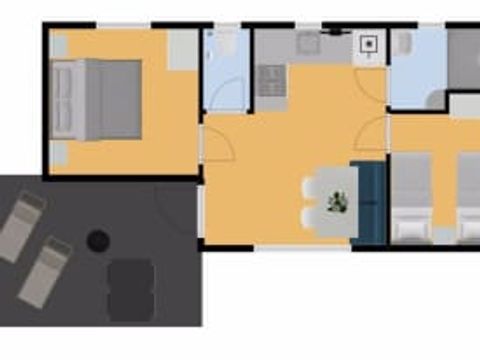 MOBILHOME 4 personnes - Palourde MOBILHOME 4 personnes - Palourde