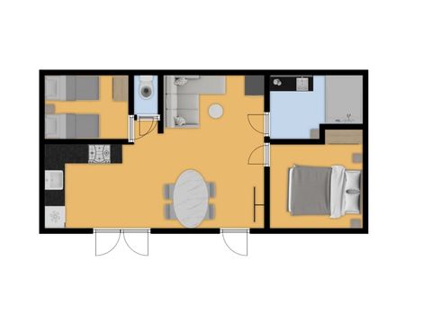 MOBILHOME 4 personnes - Amande MOBILHOME 4 personnes - Amande