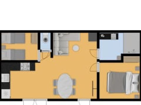 MOBILHOME 4 personnes - Amande MOBILHOME 4 personnes - Amande