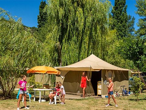 Tente en toile et en bois 5 personnes - Explorer | 2 Ch. | 4/5 Pers. | Sans SDB