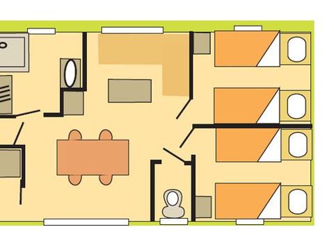 MOBILHOME 6 personnes - RIVIERA 3