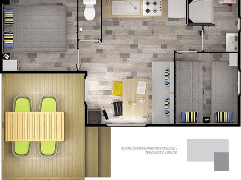 MOBILHOME 4 personnes - Malaga compact 2 chambres 23 m² 2019/2020